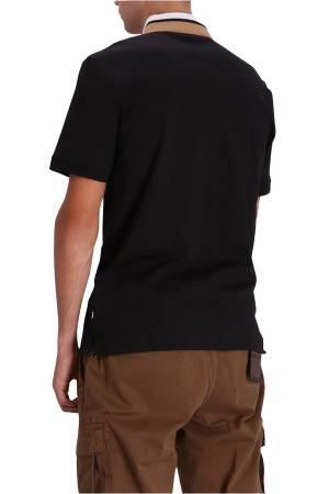 Yakalı Erkek Polo Yaka T-Shirt - 50481614 Siyah - Thumbnail