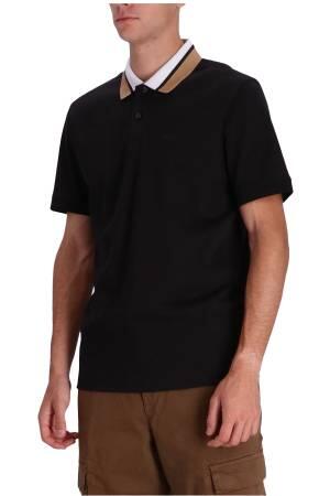 Yakalı Erkek Polo Yaka T-Shirt - 50481614 Siyah - Thumbnail