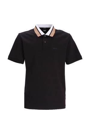 Yakalı Erkek Polo Yaka T-Shirt - 50481614 Siyah - Thumbnail