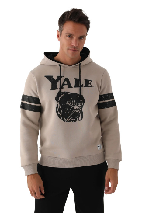 Yale Erkek Kapüşonlu SweatShirt - L1671-XS Bej - 1