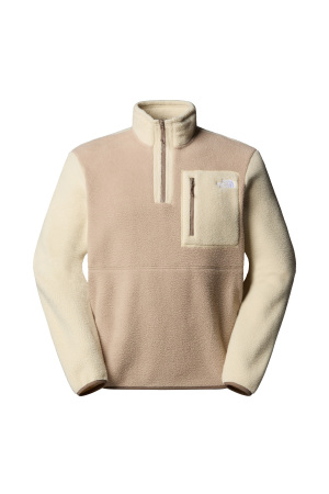 Yumiori 1/4 Fermuarlı Erkek Polar Ceket - NF0A883S Bej - The North Face
