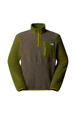 Yumiori 1/4 Fermuarlı Erkek Polar Ceket - NF0A883S Haki/Yeşil - The North Face