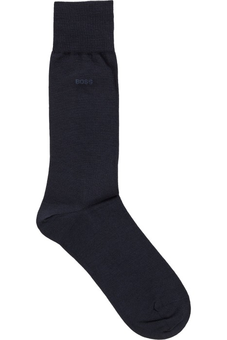 Boss - Yün Karışımlı Normal Uzunlukta Logolu Çoraplar - 50469847 Lacivert