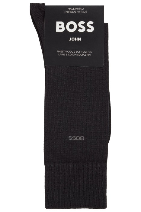Yün Karışımlı Normal Uzunlukta Logolu Çoraplar - 50469847 Siyah