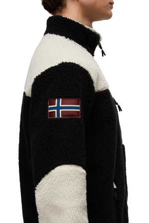 Yupik Fz 3 Erkek Polar Ceket - NP0A4GNT Siyah/Ekru - 7