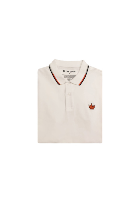 Zey/Plus Erkek Polo T-Shirt - A0022 Beyaz - 1