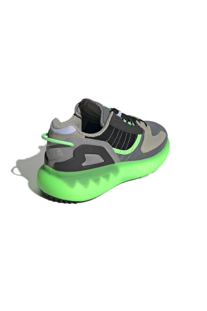 Zx 5K Boost Erkek Çocuk Ayakkabı - GW4976 Gri/Neon Yeşil - 2