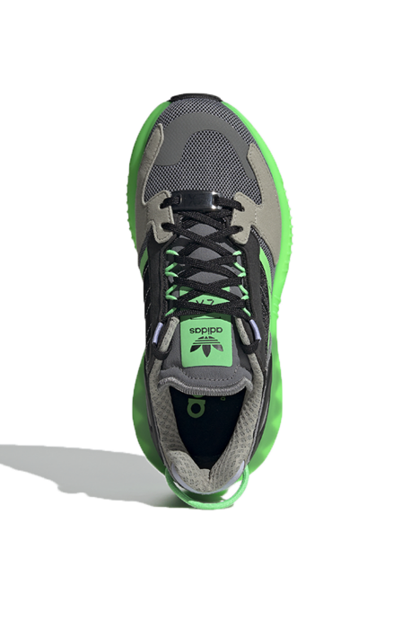 Zx 5K Boost Erkek Çocuk Ayakkabı - GW4976 Gri/Neon Yeşil - 3